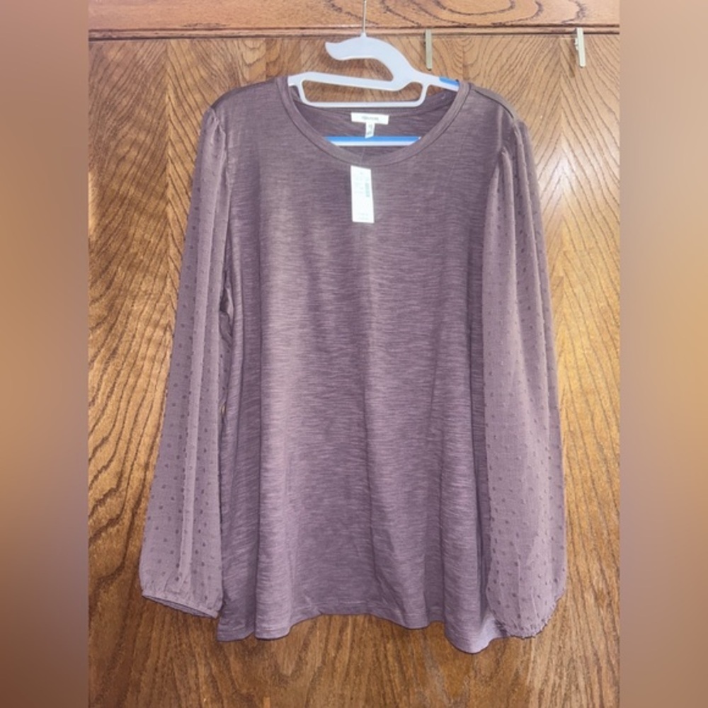 Maurices XXL Long sleeve Clip Dot top NWT - Picture 2 of 6